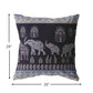 28” Purple Ornate Elephant Indoor Outdoor Throw Pillow