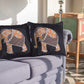 26” Orange Elephant Indoor Outdoor Throw Pillow