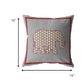 16” Red Gray Elephant Indoor Outdoor Throw Pillow