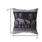 20” Purple Ornate Elephant Indoor Outdoor Zippered Throw Pillow